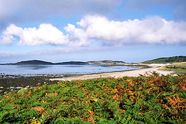 View of Bryher from Apple Tree Bay, Tresco 